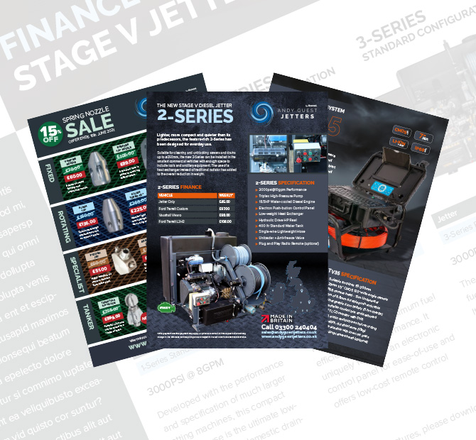 Andy Guest Jetters advertising