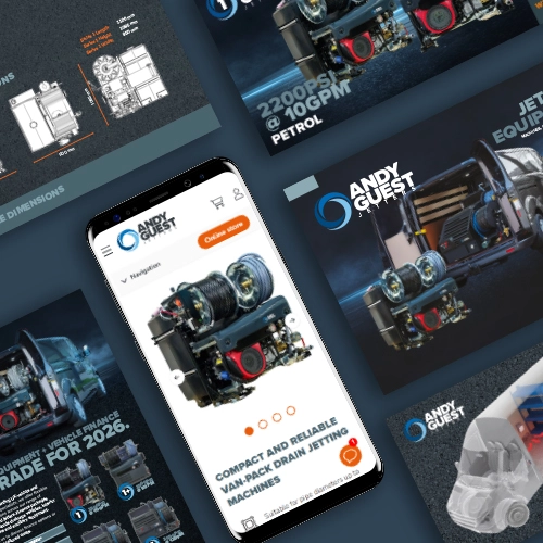Andy Guest Jetters equipment and brand